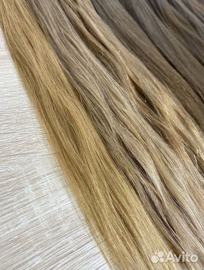 Славянские волосы mini пряди, 35см, блонд