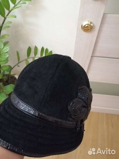 Шапка - Шляпа Замшевая очень тёплая и удобная