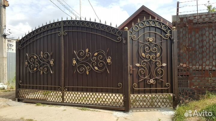 Кованые ворота, калитки