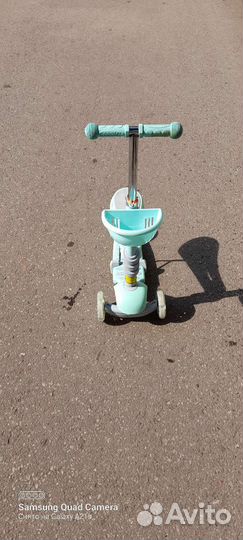 Самокат детский трехколесный с сиденьем