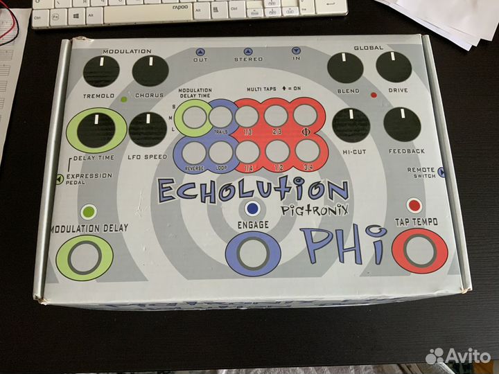 Pigtronix Echolution Phi Дилей/Лупер/Хорус/Тремоло