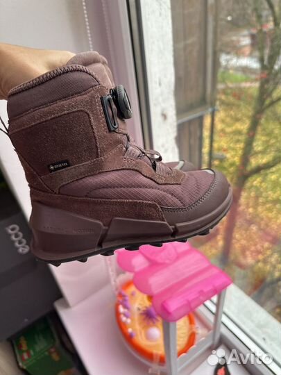 Сапоги зимние ecco 28