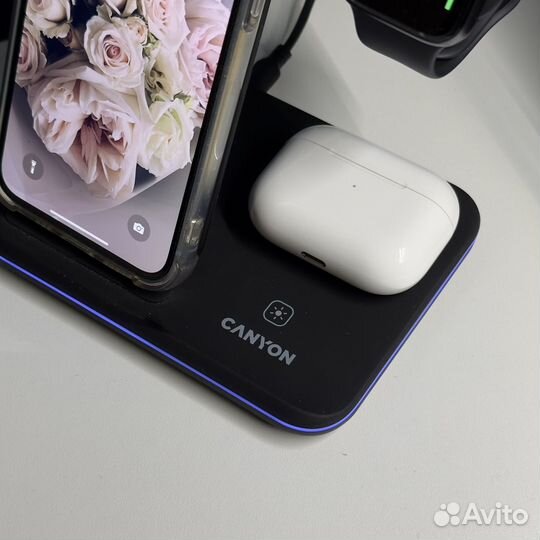 Беспроводная зарядная станция 3 в 1 Canyon