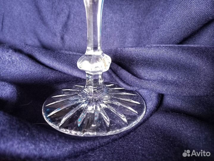 Хрустальная ваза-конфетница на ножке, СССР