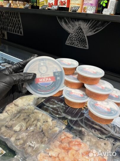 Красная икра кета