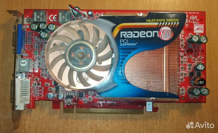 Видеокарта Radeon X800 GTO PCI-E, DVI-D