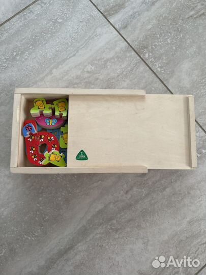 Детская мгра развивающая пазлы цифры elc