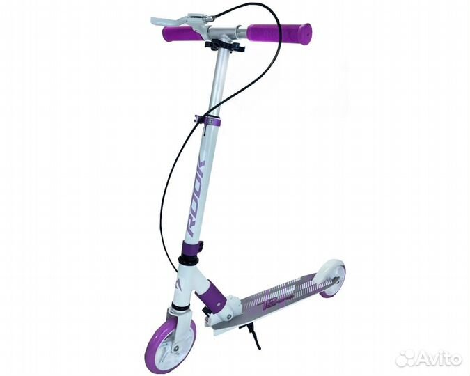Самокат rook Atom 145 белый/розовый (2023)