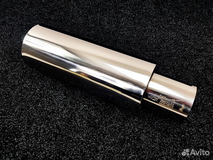 Бочка HKS Chrome style 63мм - Универсальный глушит