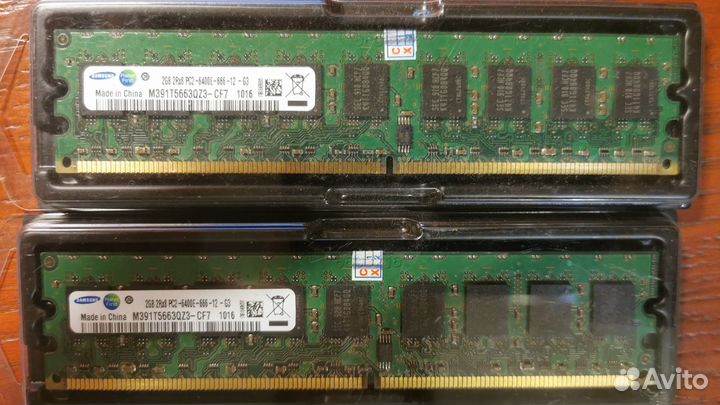 Оперативная память ddr2 2gb 6400E samsung ECC