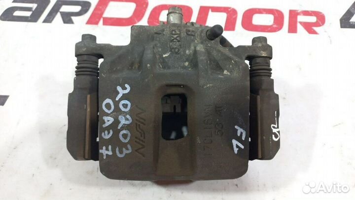 Суппорт передний левый б/у для Honda Accord (45019