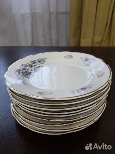 Тарелки 70х годов: Thun, Kahla, Дулево, Коростень