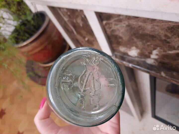 Молочная бутылка СССР с крышкой