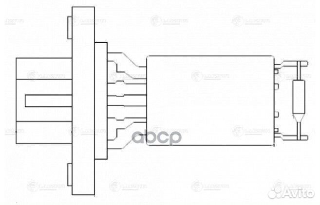 Резистор э/вент. отопителя для а/м Ford Focus II