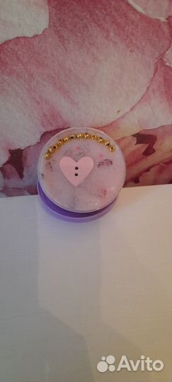 Кранчи слайм нежно розового цвета