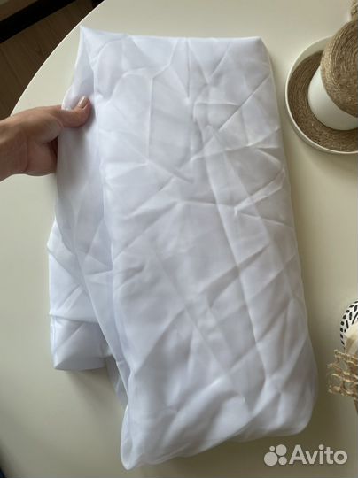 Тюль вуаль белый