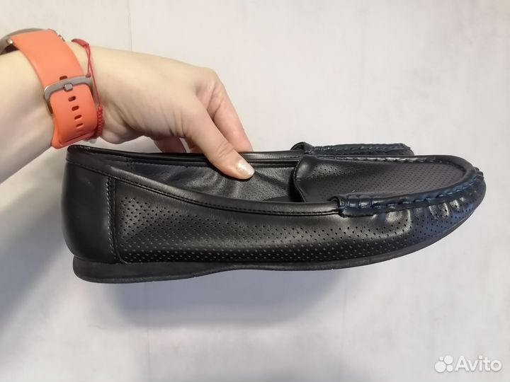 Мокасины женские 40 размер классические кожзам