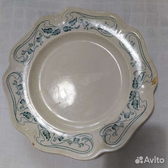 Тарелка антикварная Тва М.С. Кузнецова