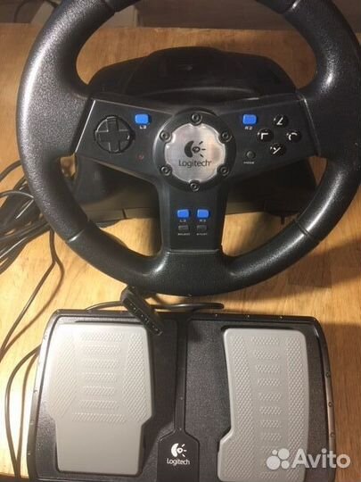 Руль logitech Rally Vibration Feedback Wheel ps2