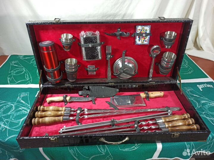 Набор подарочный для шашлыка в кейсе