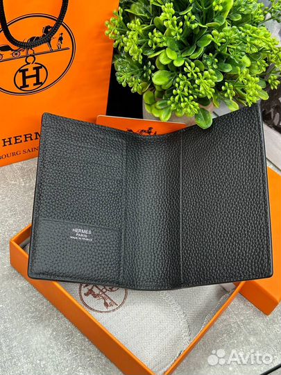 Обложка на паспорт hermes натуральная кожа