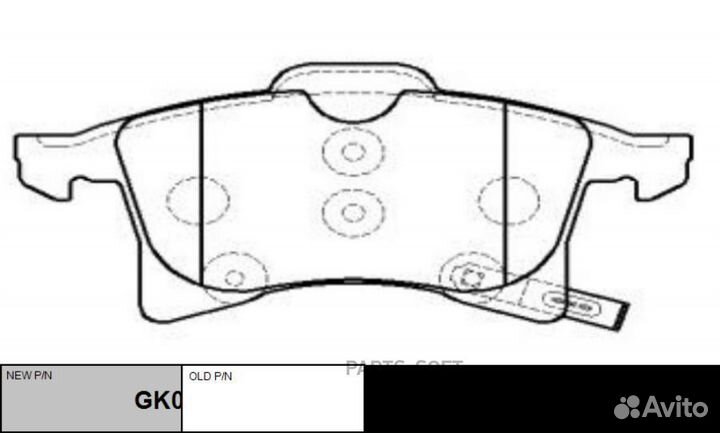 CTR GK0302 Колодки тормозные дисковые перед