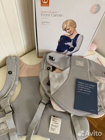 Рюкзак кенгуру stokke my carrier/ pink