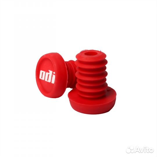 Заглушки руля (баренды, грипстопы) ODI, пара, крас