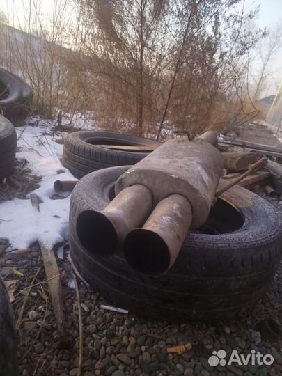 Задняя банка глушителя