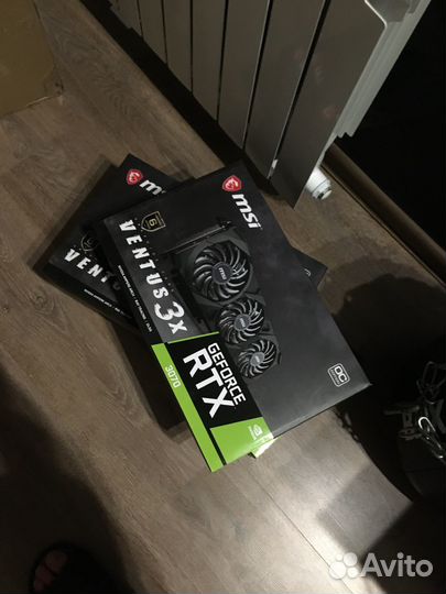 Видеокарта Msi Ventus 3x RTX 3070 (не LHR)