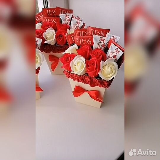 Букет мыльных роз с конфетами. Букеты для всех