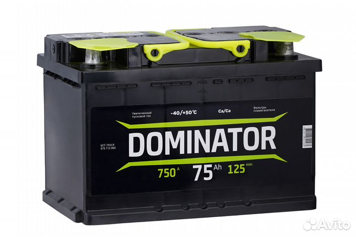 Аккумулятор dominator 75 (LR)