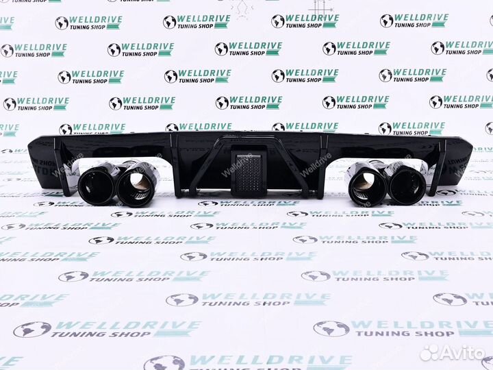 Диффузор BMW M3 G80 M4 G82 G83 LED стоп насадки