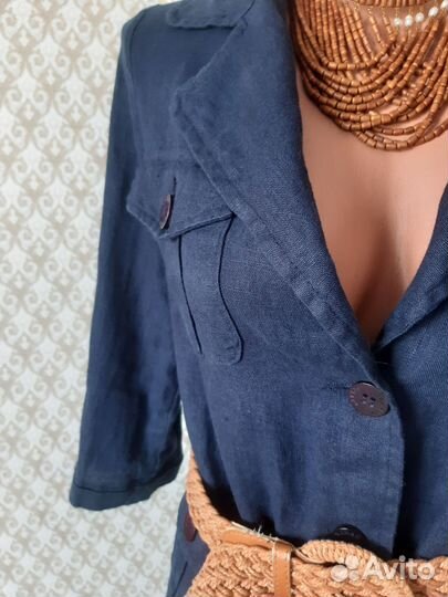 Костюм с брюками лен