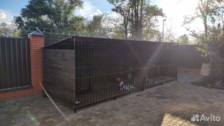 Вольер и будка для собаки