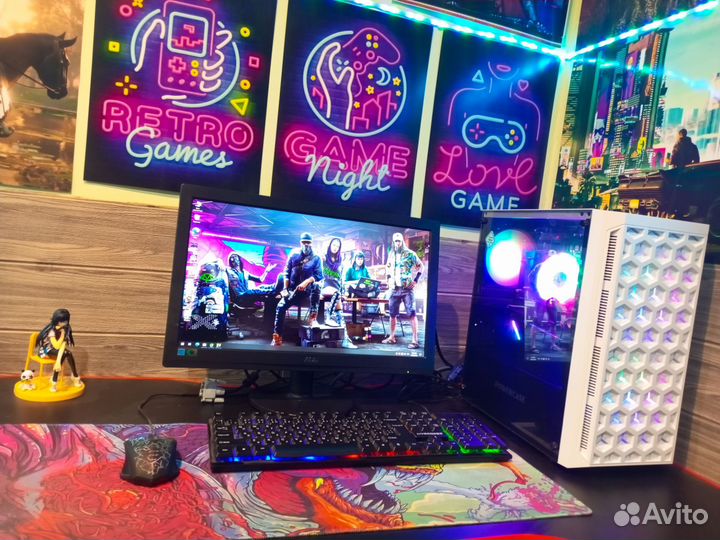 Игровой пк/видео ddr6 8gb/intel 12ядер/16gb