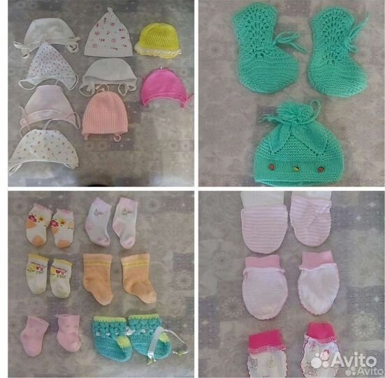Детские вещи пакетом для девочек от 0 до 9 месяцев