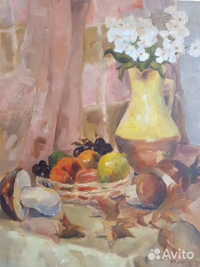 Картина. Натюрморт. Живопись маслом. Период СССР