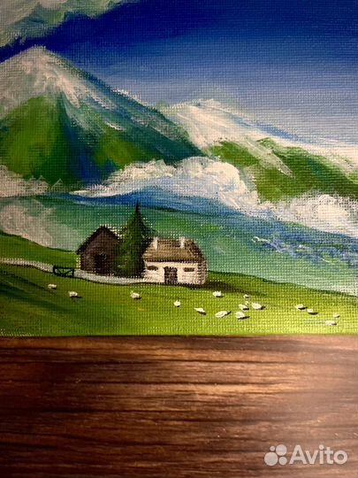 Картина акрилом на холсте