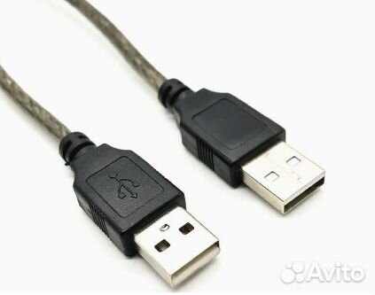 Кабель USB 2.0 m-m type-a, 10 метров (папа-папа)