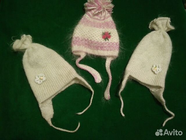Шапки новые(ручная работа) до года