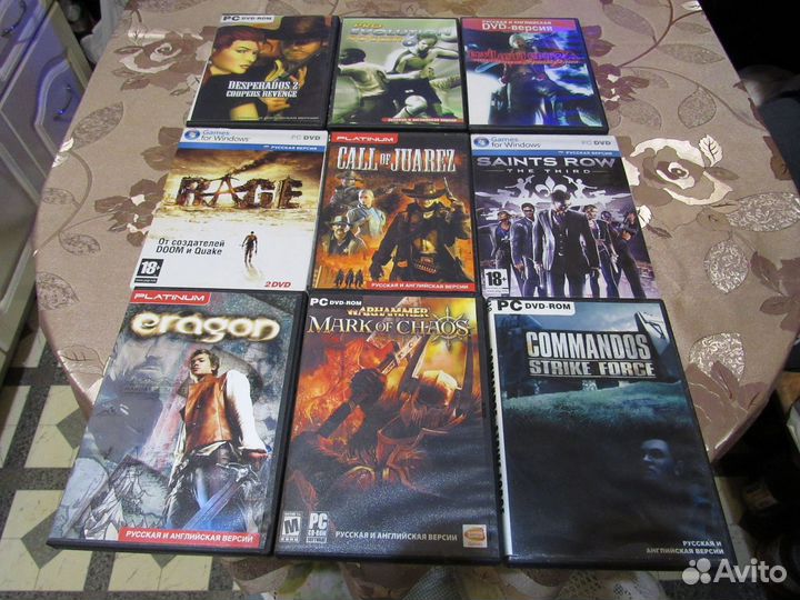 Компьютерные раритетные игры на дисках для пк