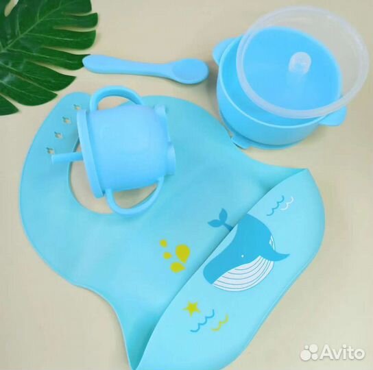 Наборы детской силиконовой посуды