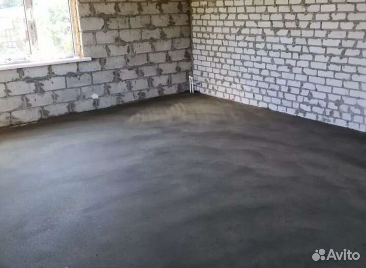 Полусухая стяжка пола механизированная