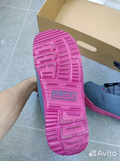 Ботинки для сноуборда salomon 2017-18 pearl grey