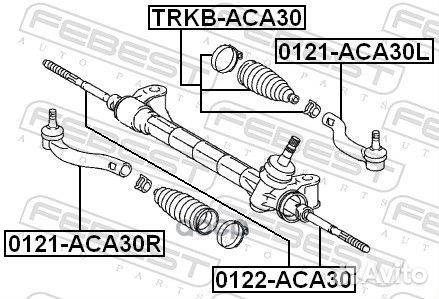 Пыльник рулевой рейки toyota RAV4 ACA3#/ALA3#/G