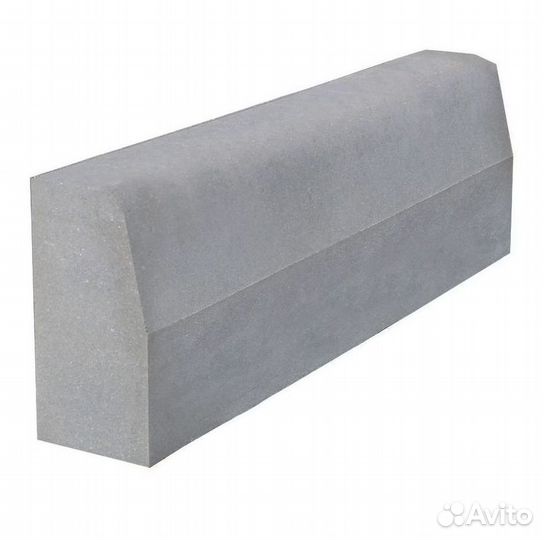 Дорожный бордюр 1000х600х200 серый