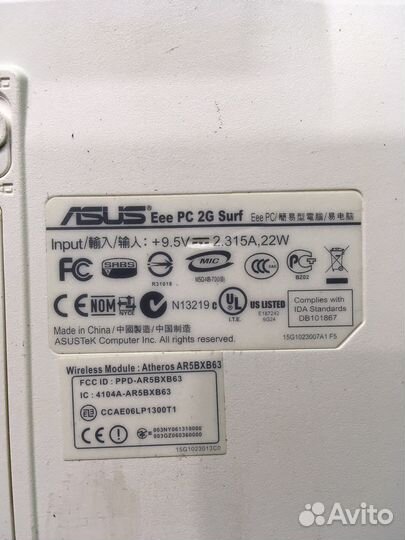 Нетбук asus eee pc 2g surf (15965)