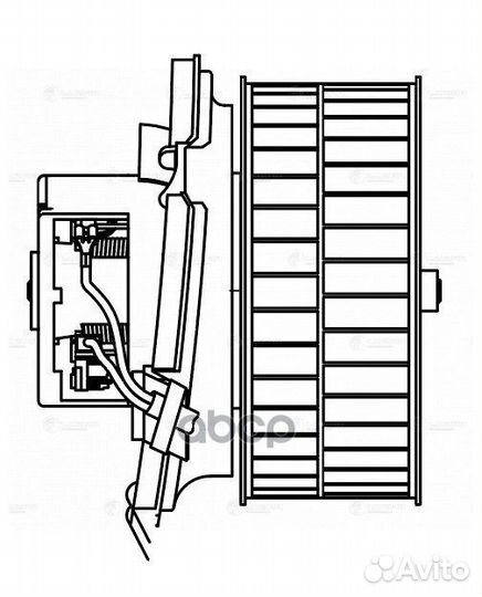 Мотор отопителя mercedes-benz E W124 (A/C) 92