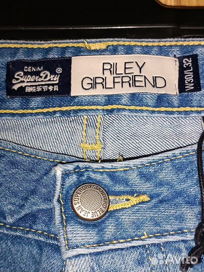 Джинсы женские Riley Girlfriend Superdry оригинал